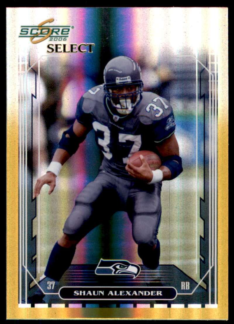 Shaun Alexander Card 2006 Score Select Gold #241 Image 1