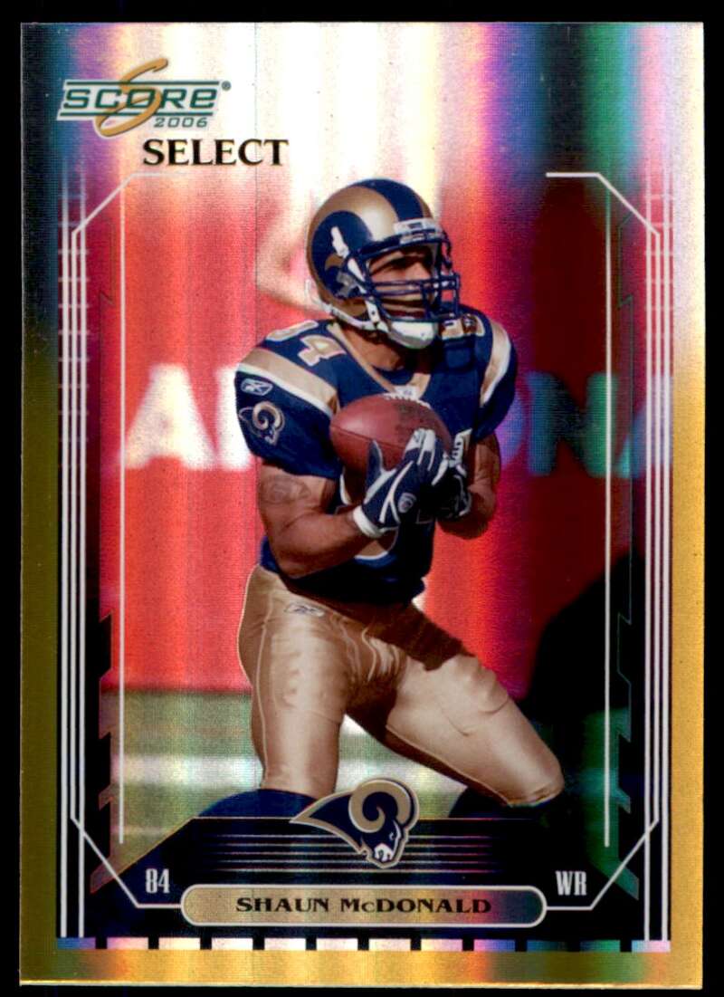 Shaun McDonald Card 2006 Score Select Gold #255 Image 1