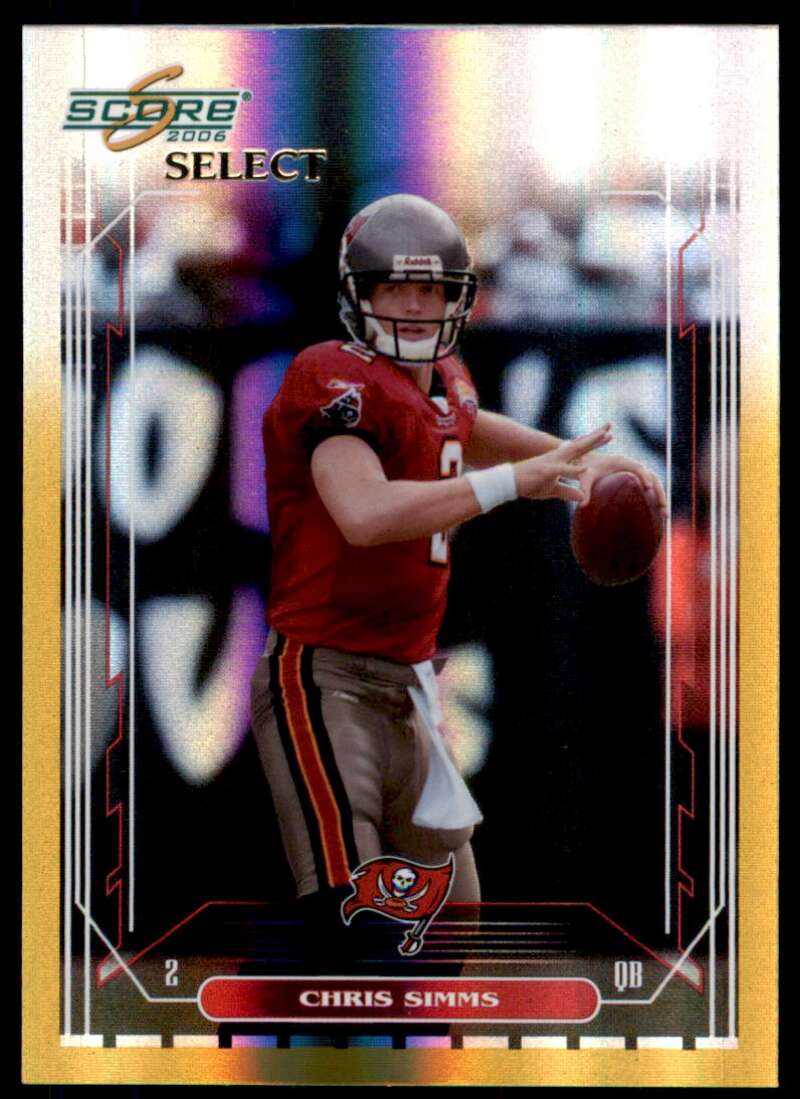 Chris Simms Card 2006 Score Select Gold #256 Image 1