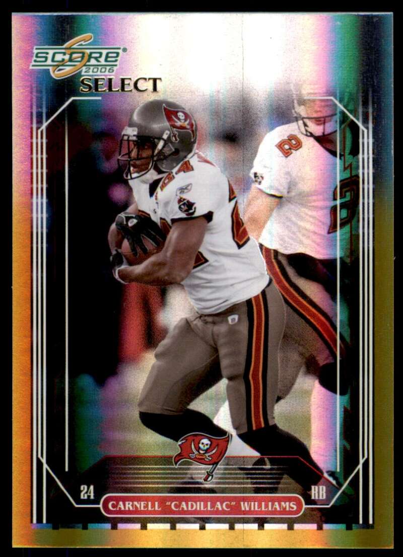 Carnell Williams Card 2006 Score Select Gold #257 Image 1