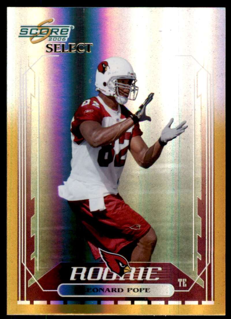 Leonard Pope Card 2006 Score Select Gold #378 Image 1