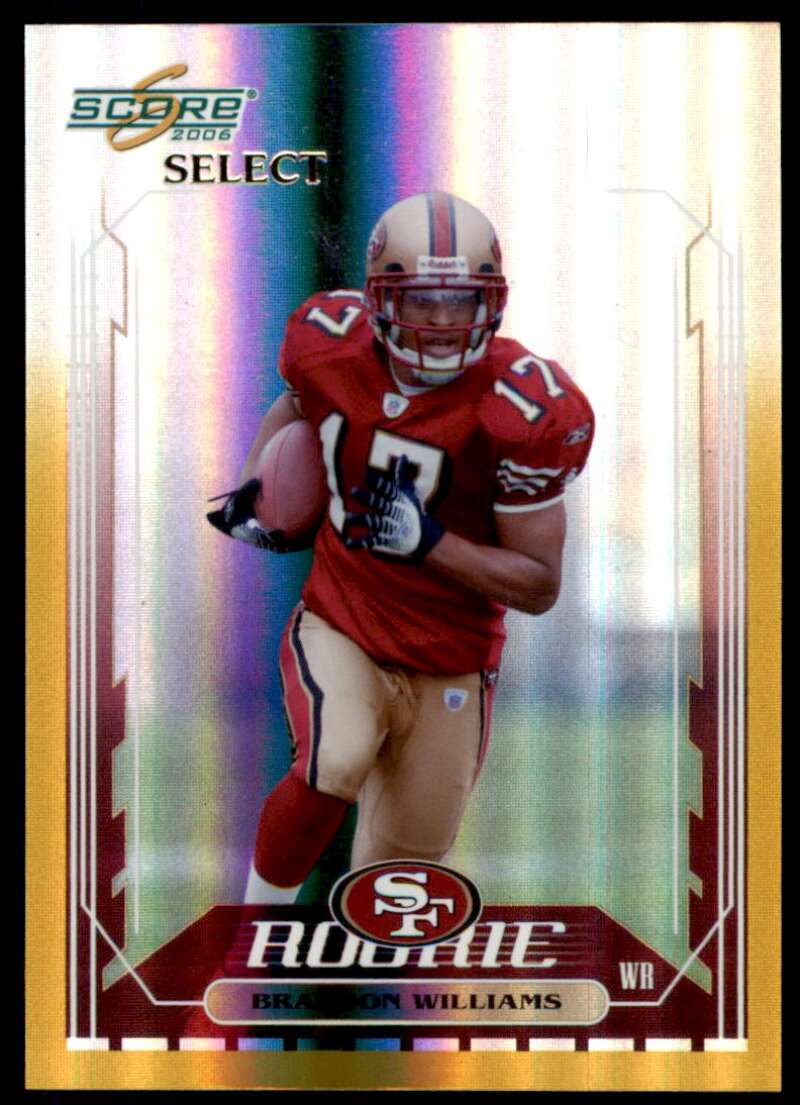 Brandon Williams Card 2006 Score Select Gold #391 Image 1