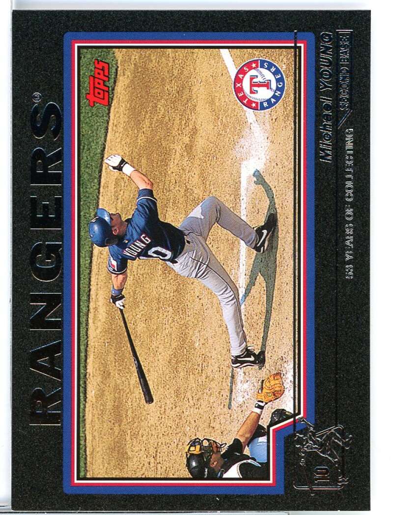 Michael Young Card 2004 Topps Black #41 Image 1