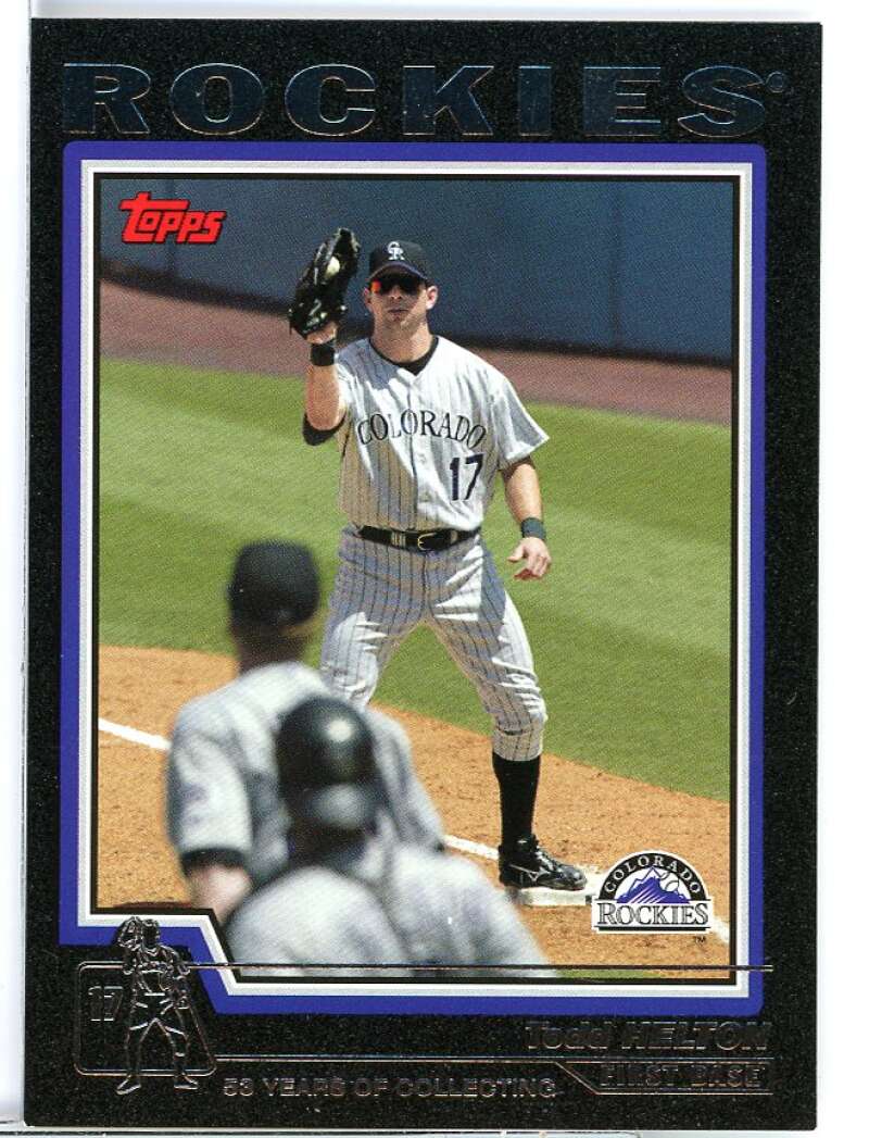 Todd Helton Card 2004 Topps Black #110 Image 1