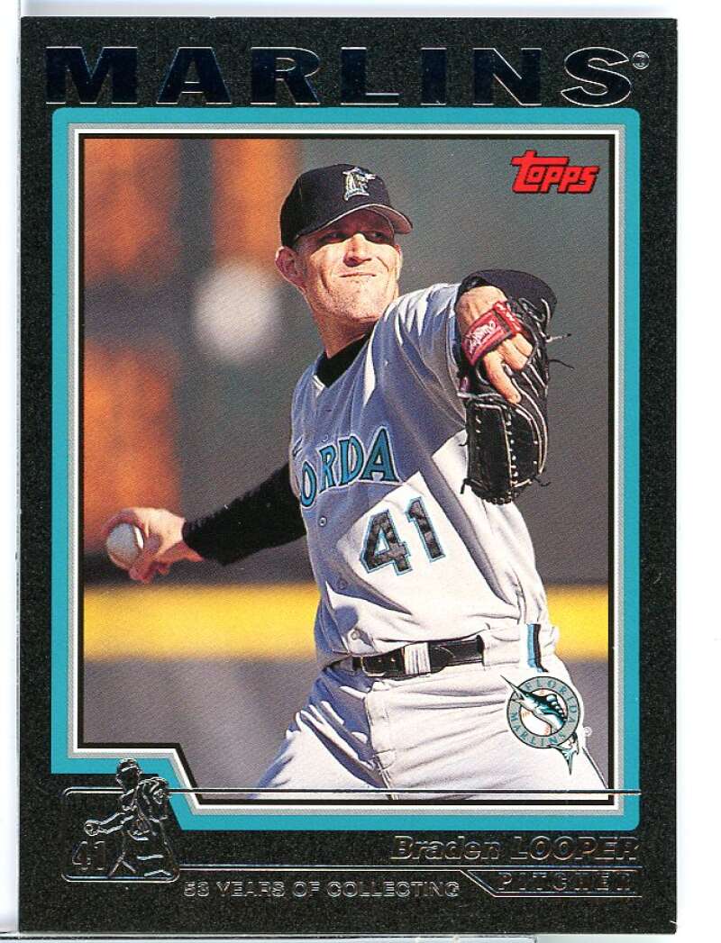 Braden Looper Card 2004 Topps Black #111 Image 1