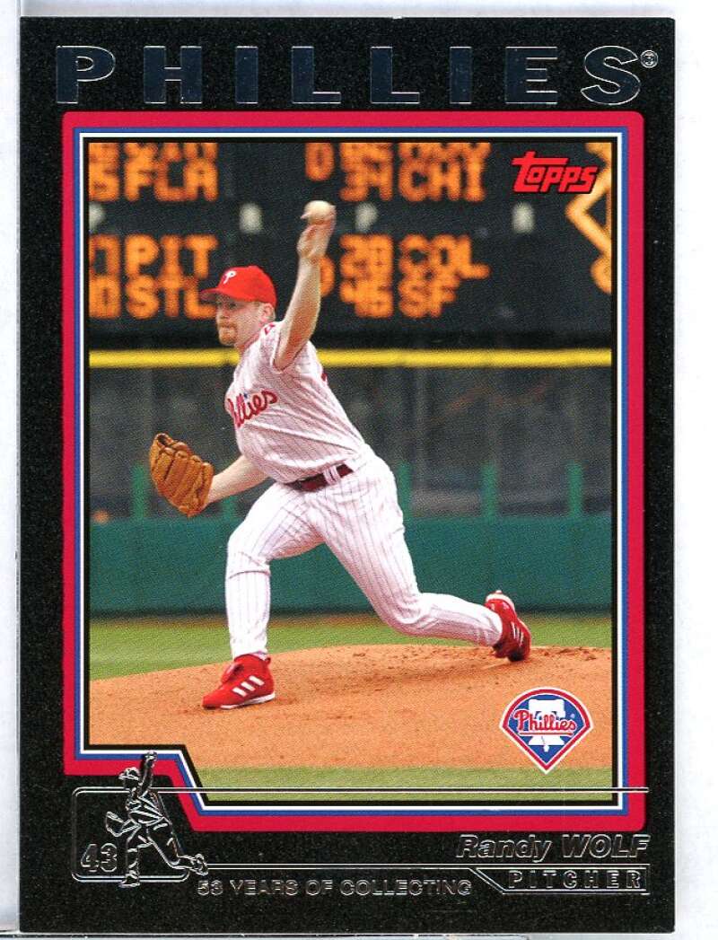 Randy Wolf Card 2004 Topps Black #222 Image 1