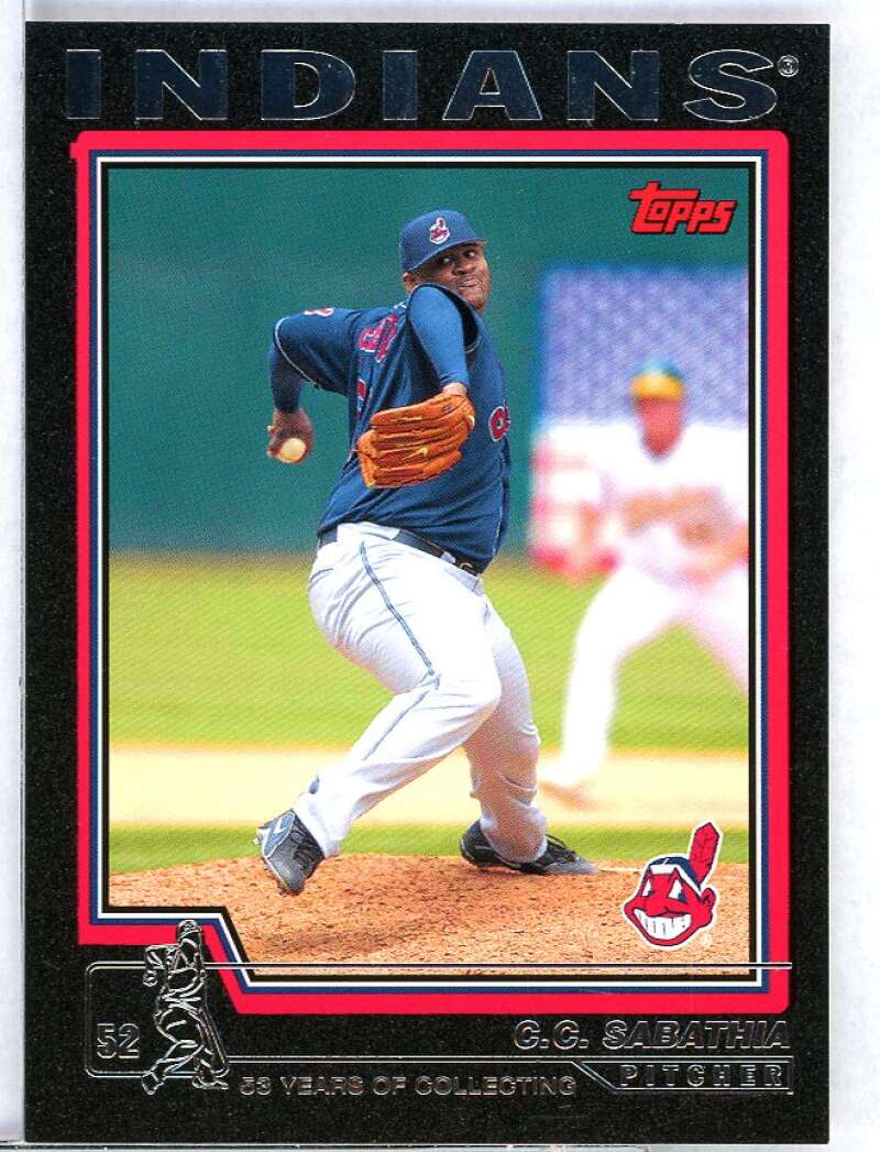 C.C. Sabathia Card 2004 Topps Black #235 Image 1