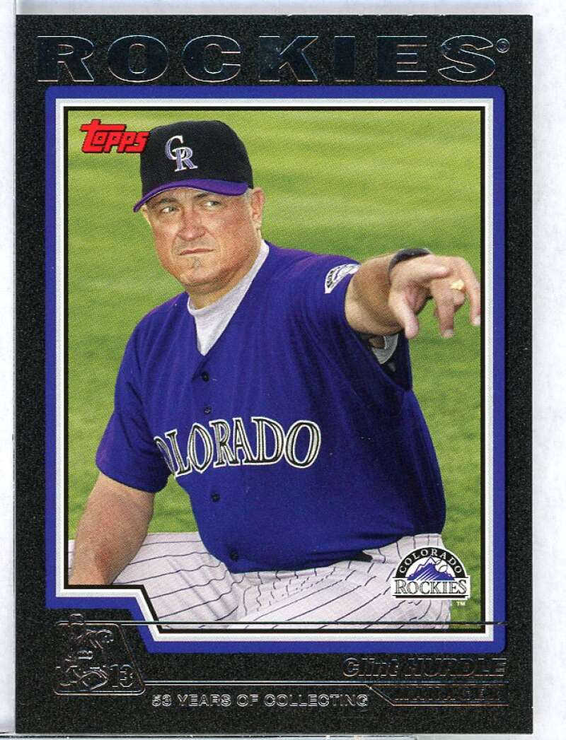 Clint Hurdle MG Card 2004 Topps Black #276 Image 1