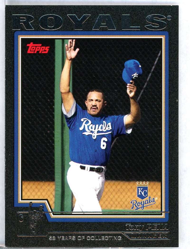 Tony Pena MG Card 2004 Topps Black #280 Image 1