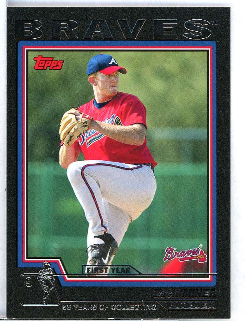 Zach Miner FY Card 2004 Topps Black #326 Image 1