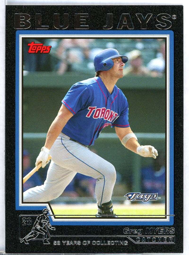 Greg Myers Card 2004 Topps Black #427 Image 1