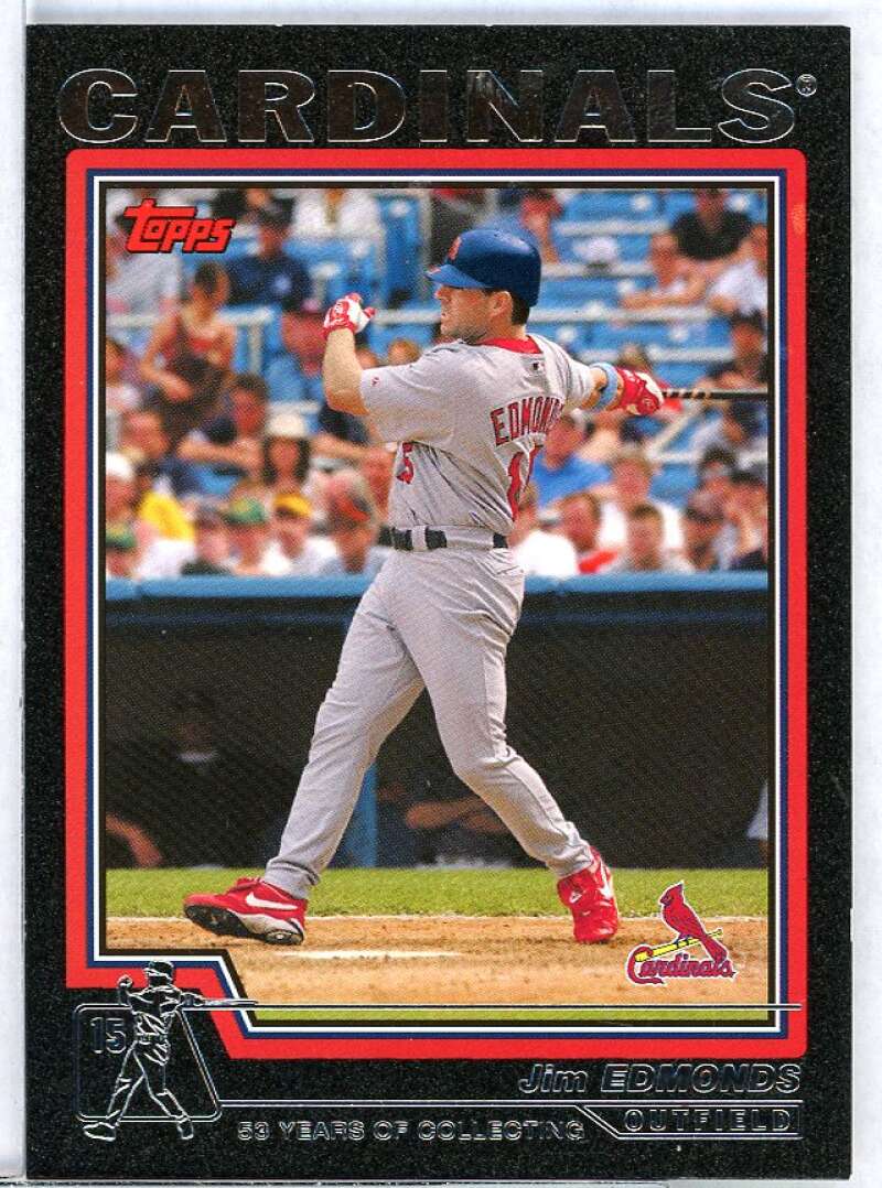 Jim Edmonds Card 2004 Topps Black #560 Image 1