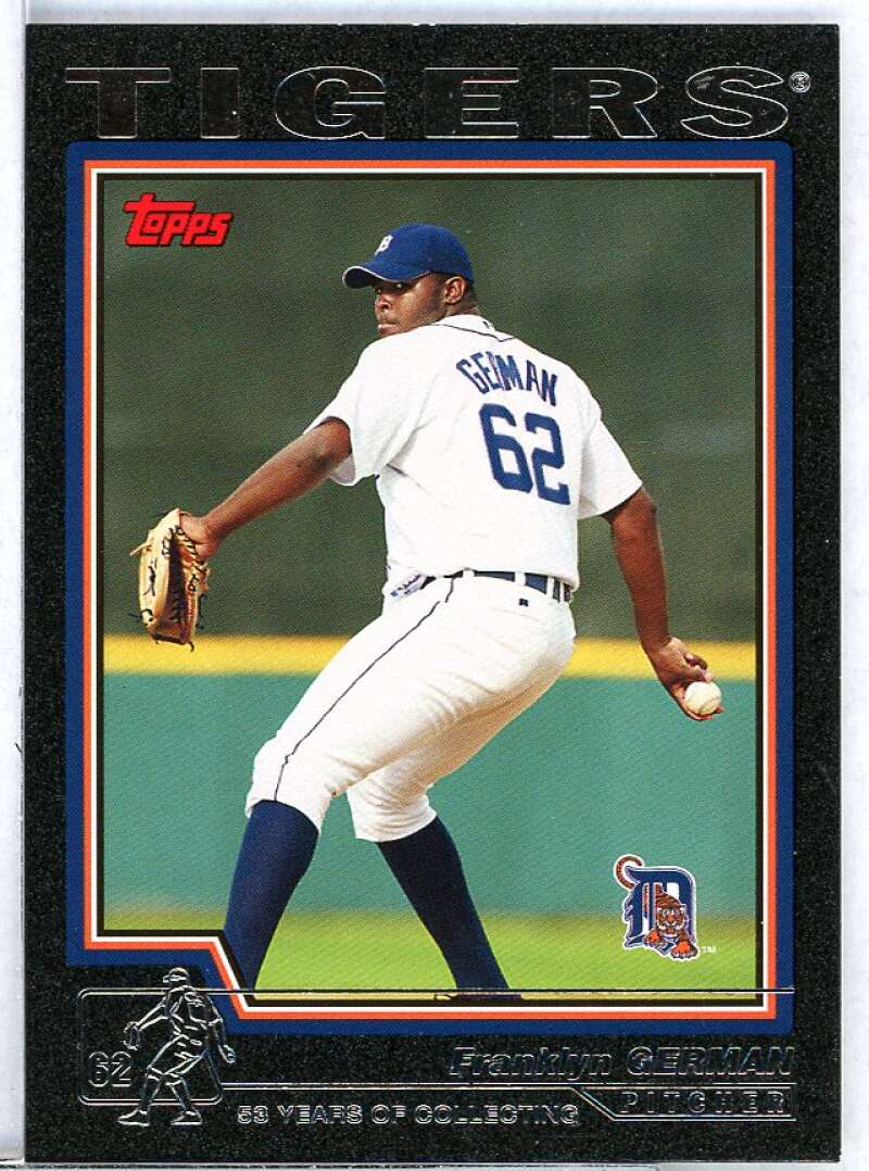 Franklyn German Card 2004 Topps Black #593 Image 1