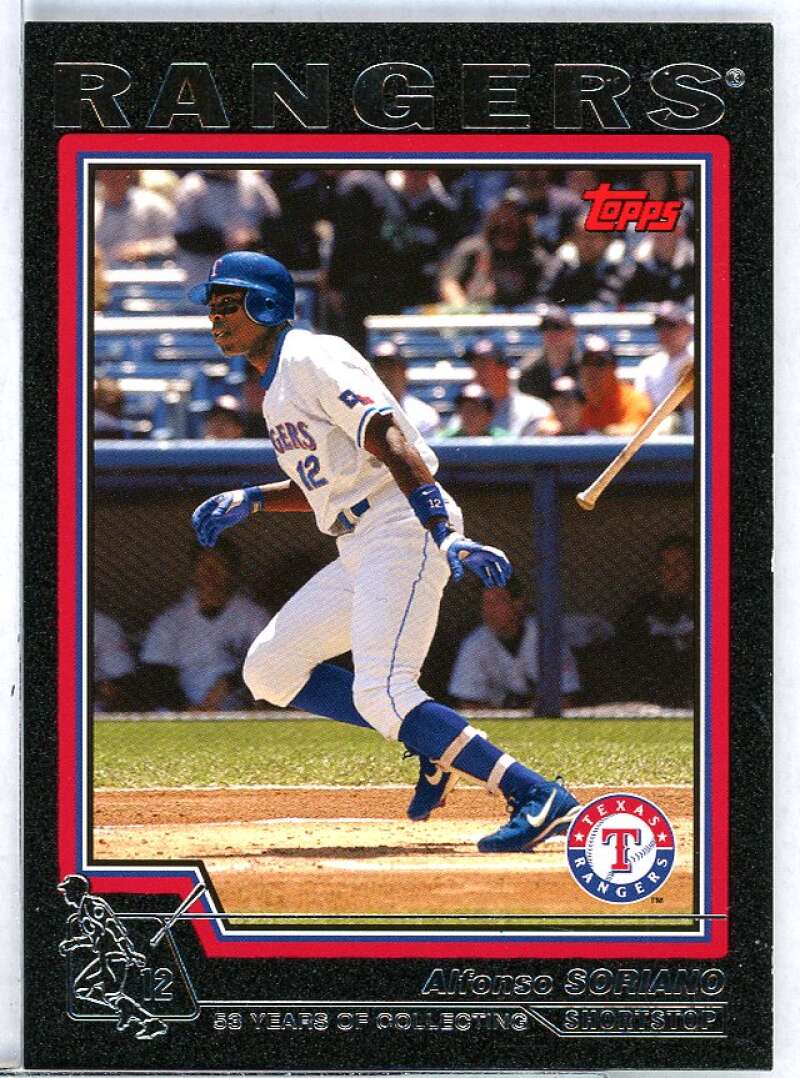 Alfonso Soriano Card 2004 Topps Black #600 Image 1