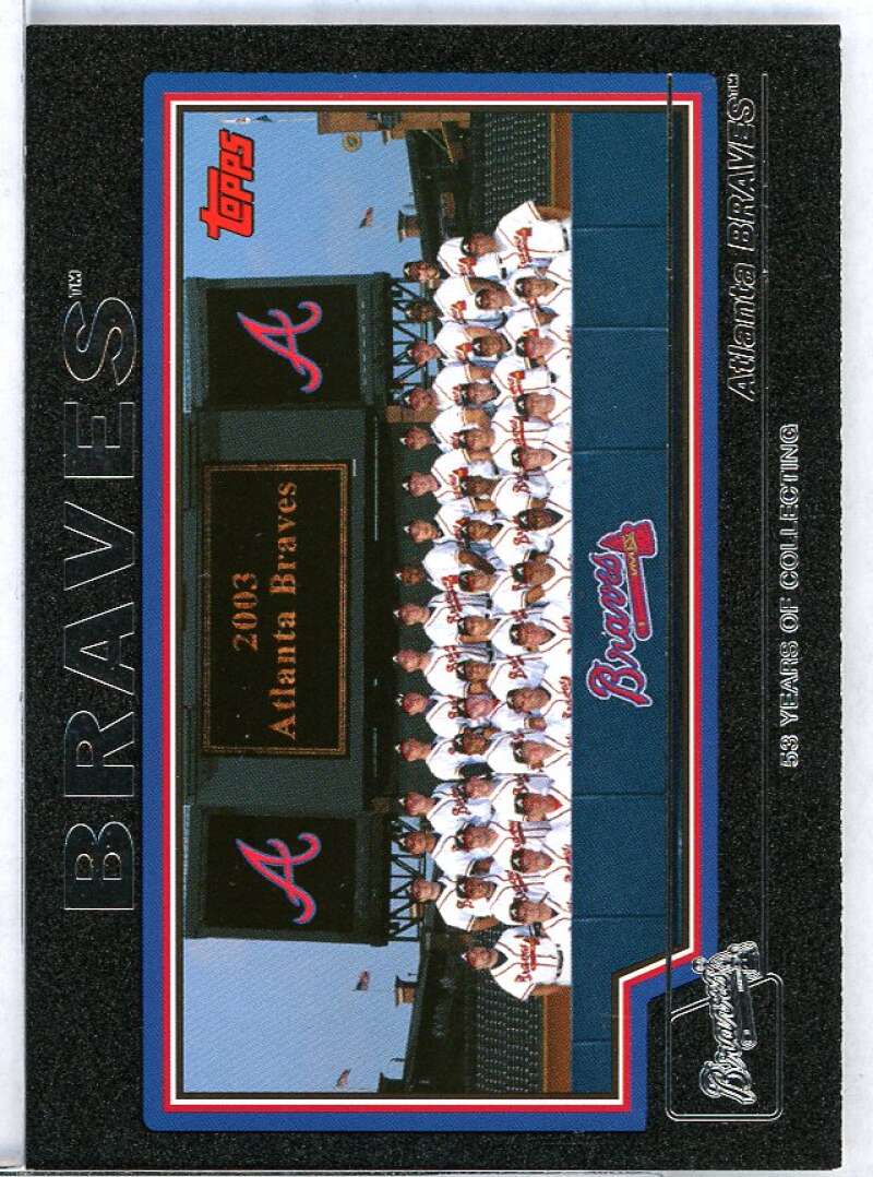 Atlanta Braves TC Card 2004 Topps Black #640 Image 1