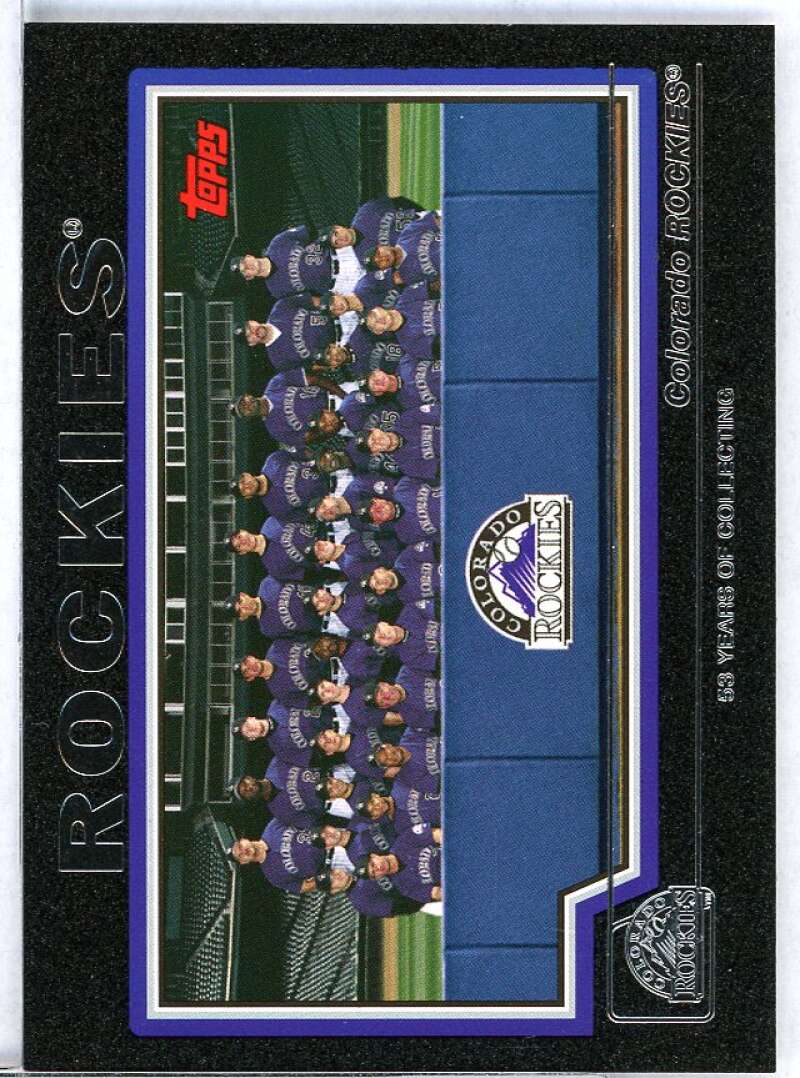 Colorado Rockies TC Card 2004 Topps Black #647 Image 1