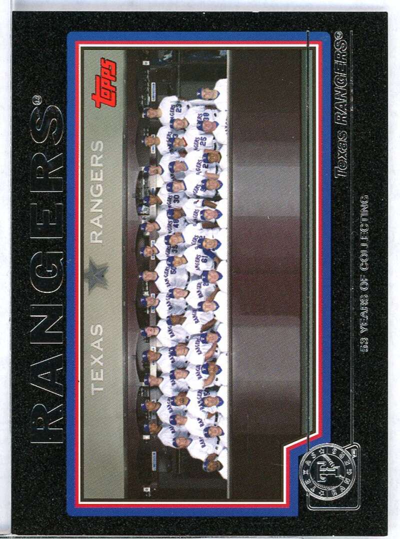 Texas Rangers TC Card 2004 Topps Black #666 Image 1