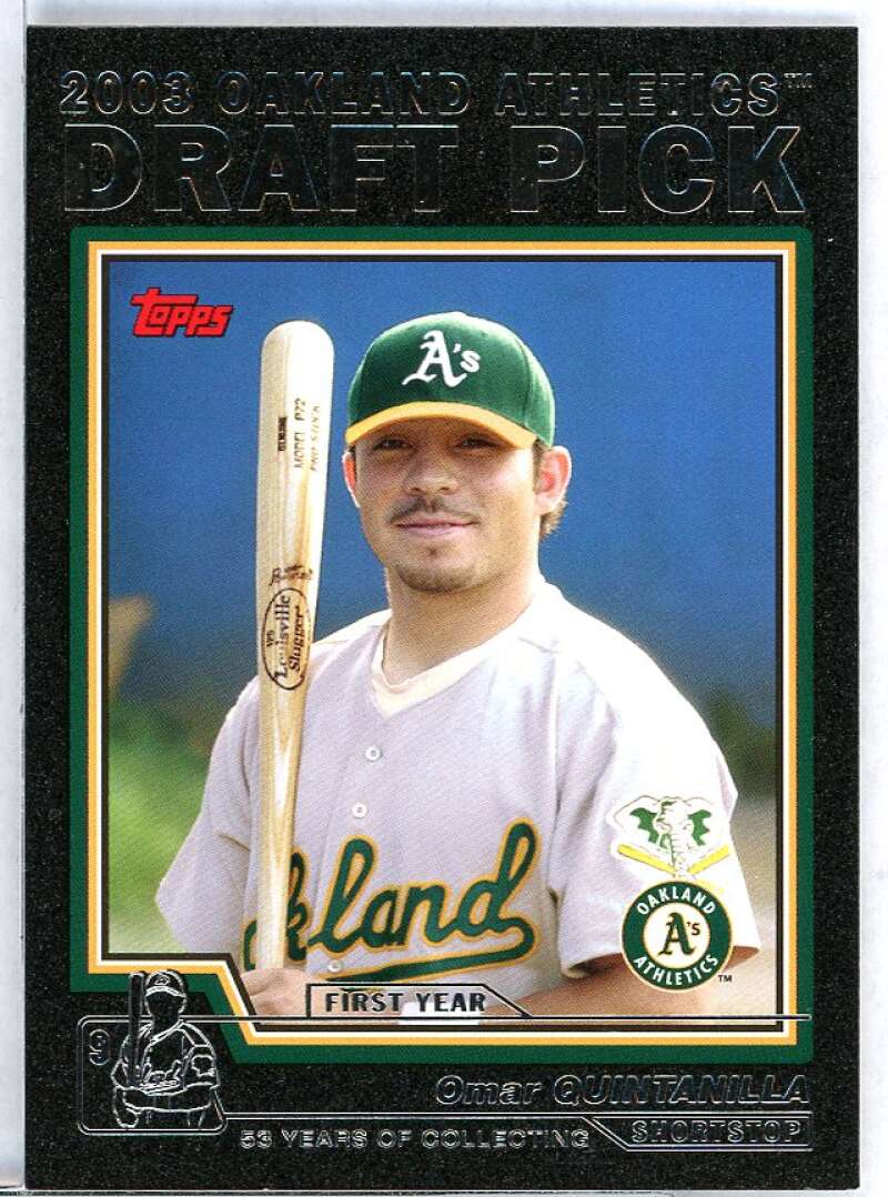 Omar Quintanilla DP Card 2004 Topps Black #677 Image 1