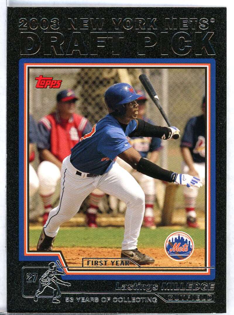 Lastings Milledge DP Card 2004 Topps Black #680 Image 1