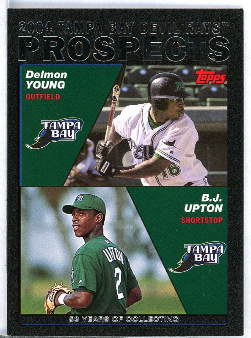 B.Upton/D.Young Card 2004 Topps Black #692 Image 1
