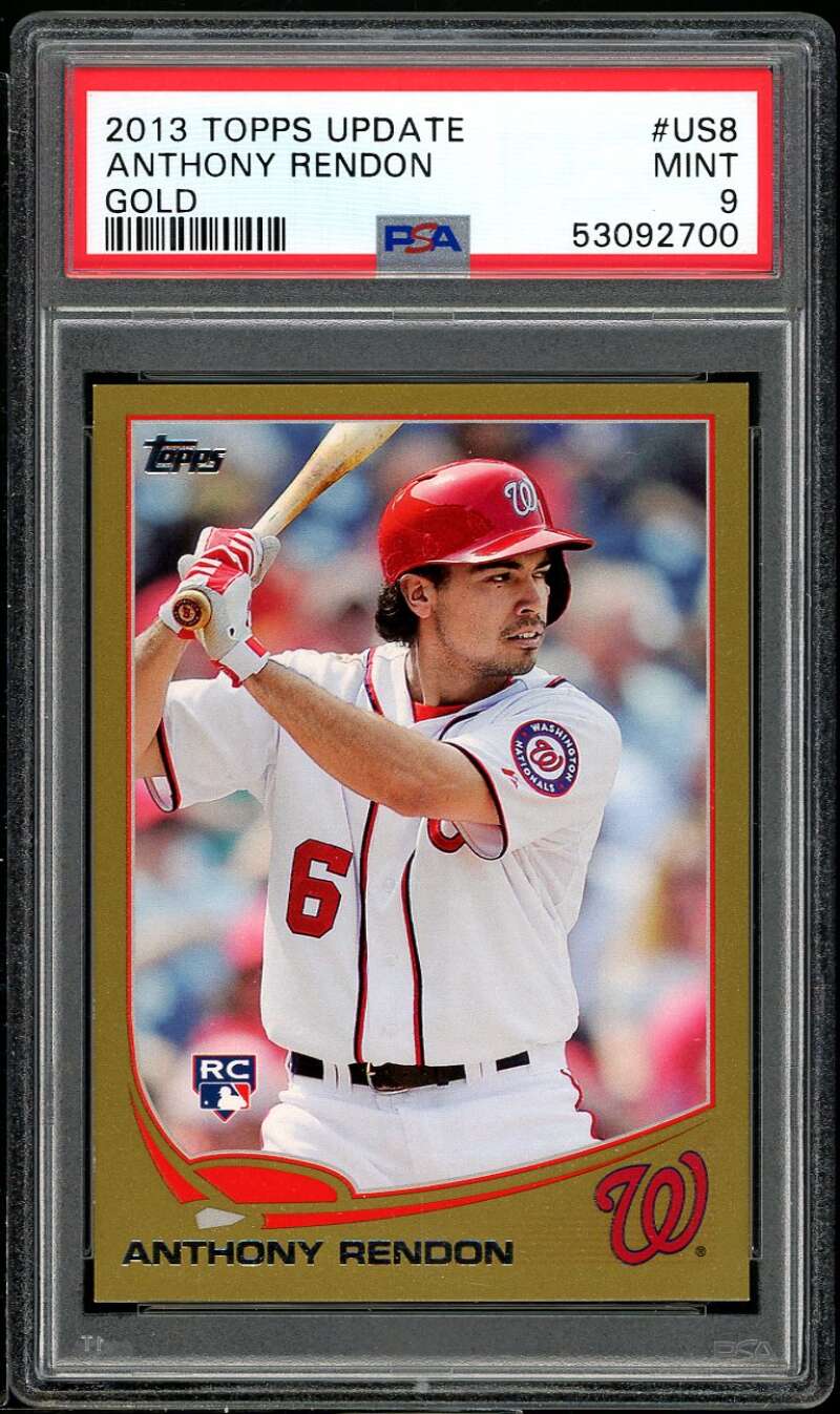 Anthony Rendon Rookie Card 2013 Topps Update Gold #US8 PSA 9 Image 1
