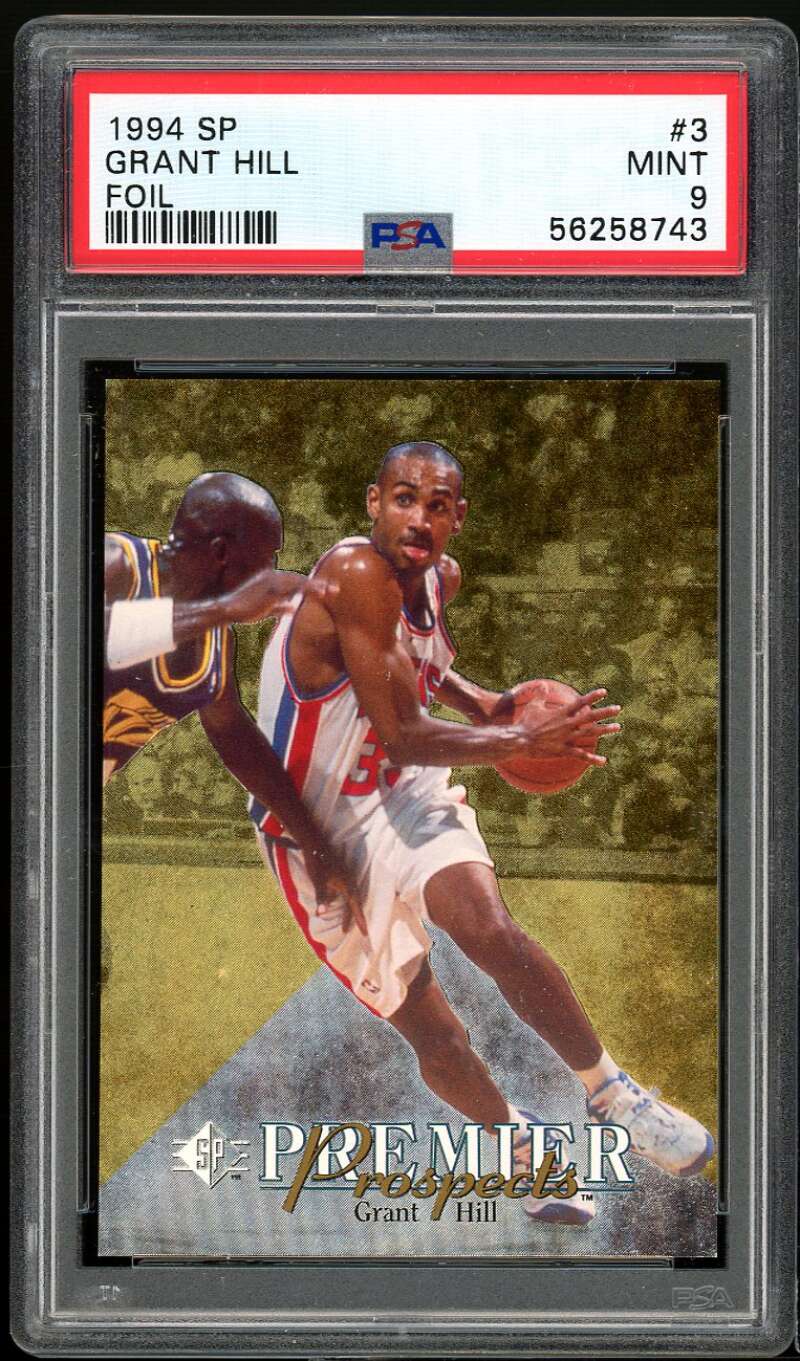 Grant Hill Rookie Card 1994-95 SP Foil #3 PSA 9 Image 1