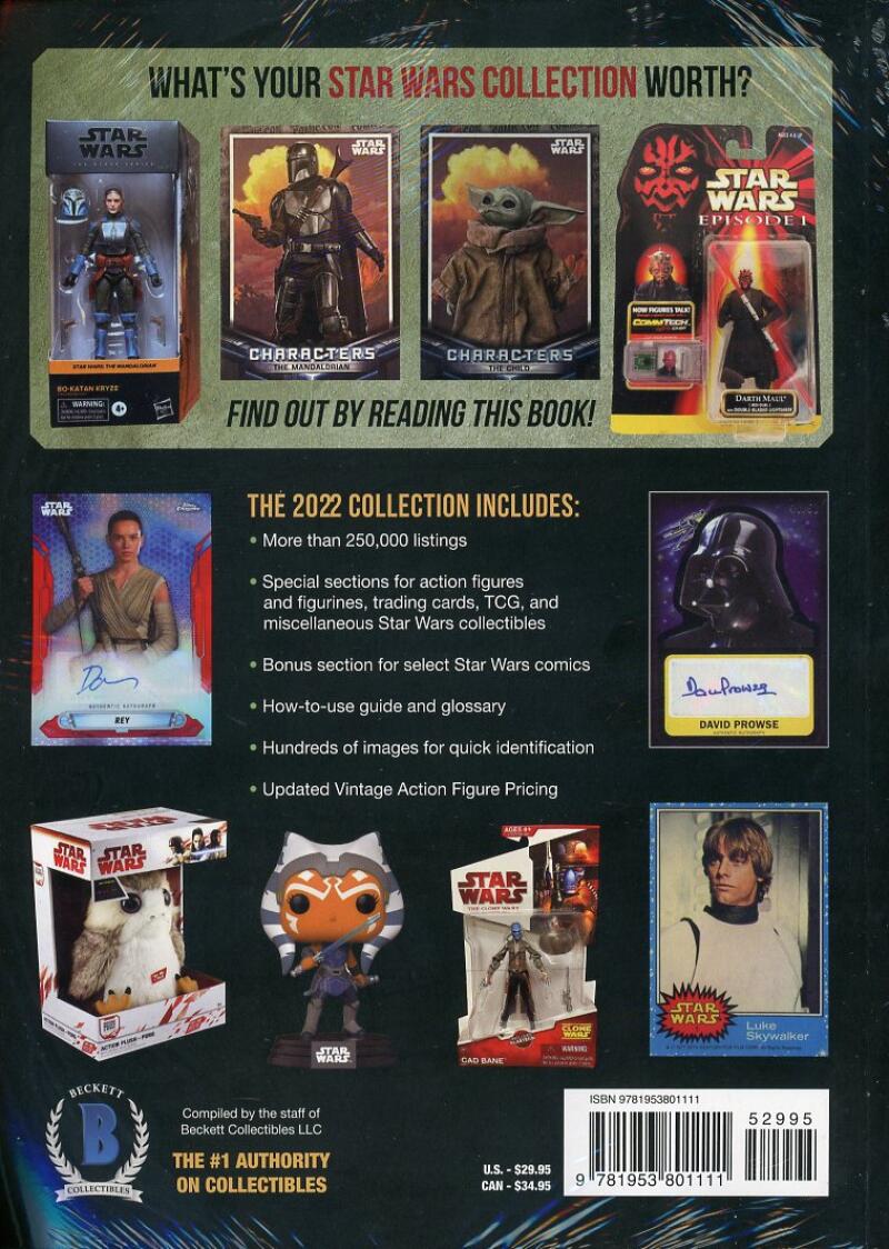 Beckett 2022 Collectible Price Guide Magazine Star Wars Image 2