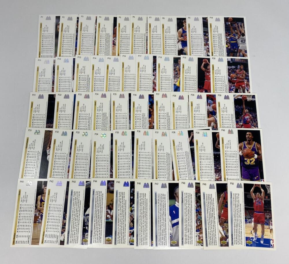 1992-93 McDonald's Upper Deck Card Set 1-50 Shaquille O'Neal Rookie Image 2