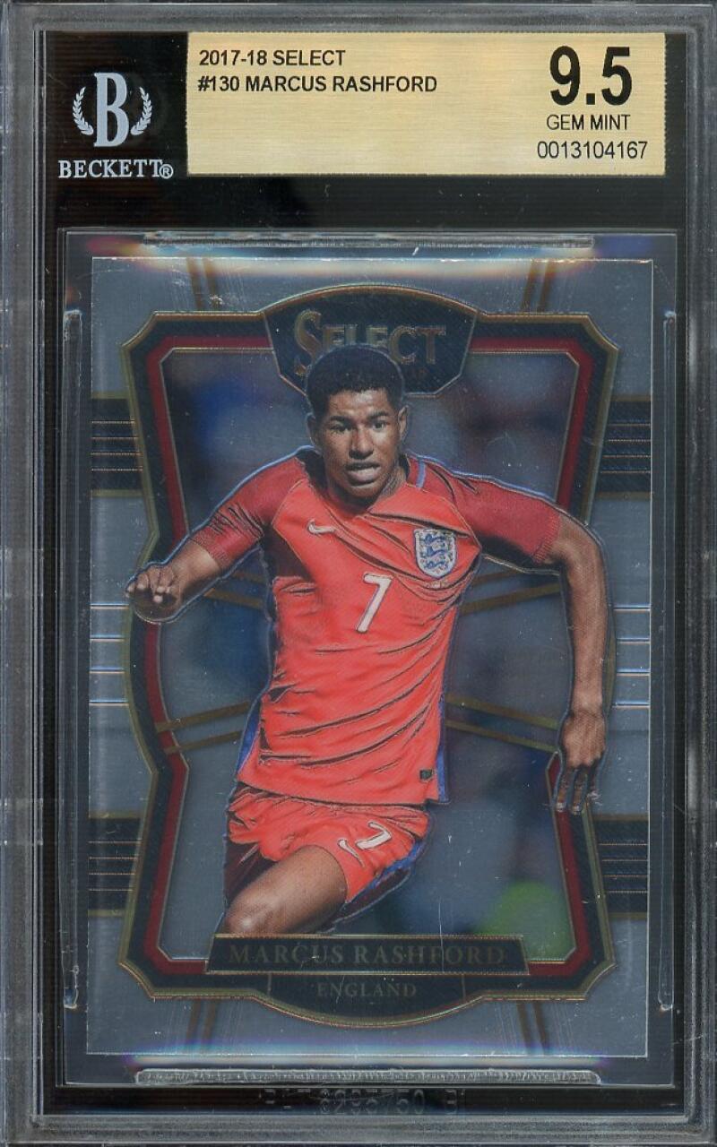 Marcus Rashford 2017-18 Panini Select #130 BGS 9.5 Image 1