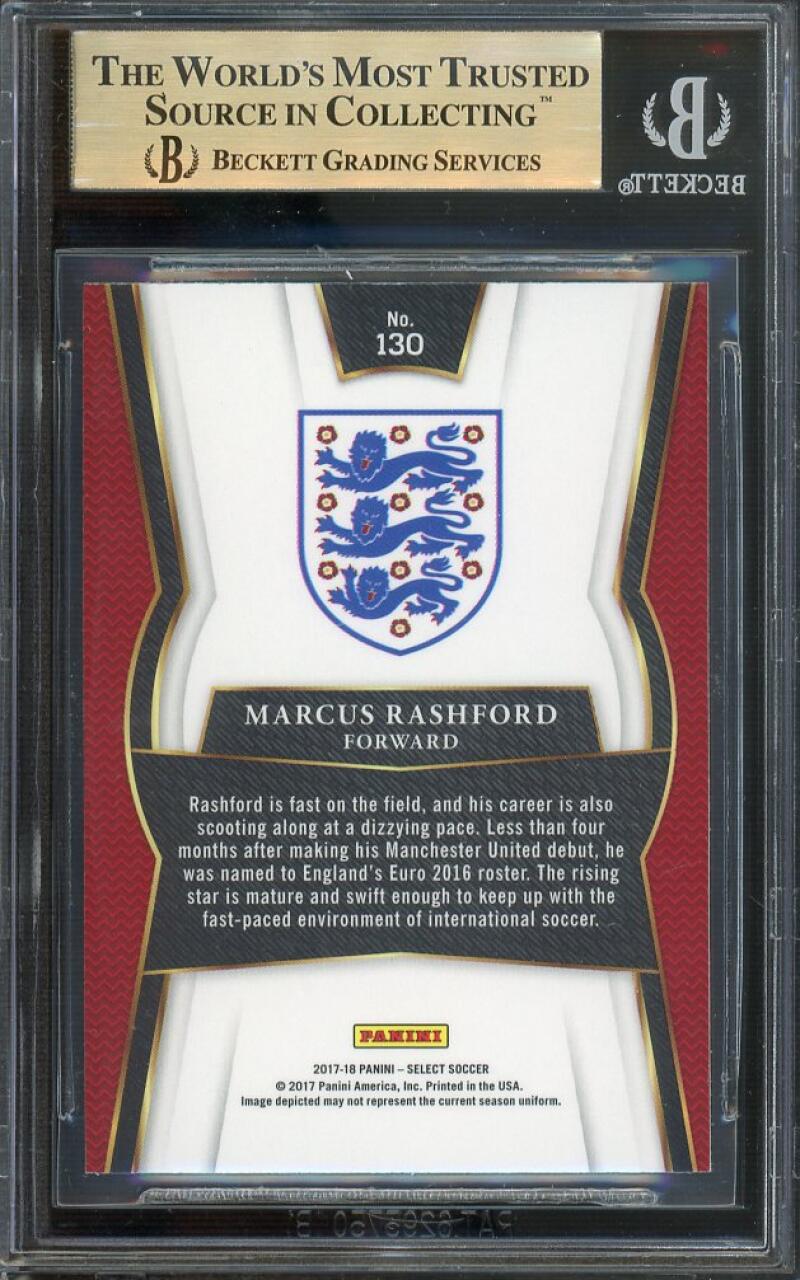 Marcus Rashford 2017-18 Panini Select #130 BGS 9.5 Image 2