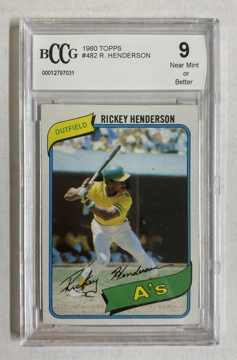 1980 Topps Baseball Binder Set 1-792 Rickey Henderson BGS BCCG 9 Rookie Image 2