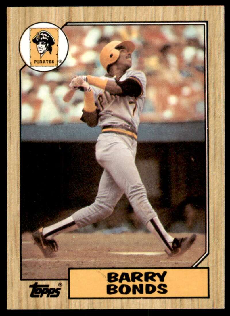 Barry Bonds Rookie Card 1987 Topps #320 Image 1