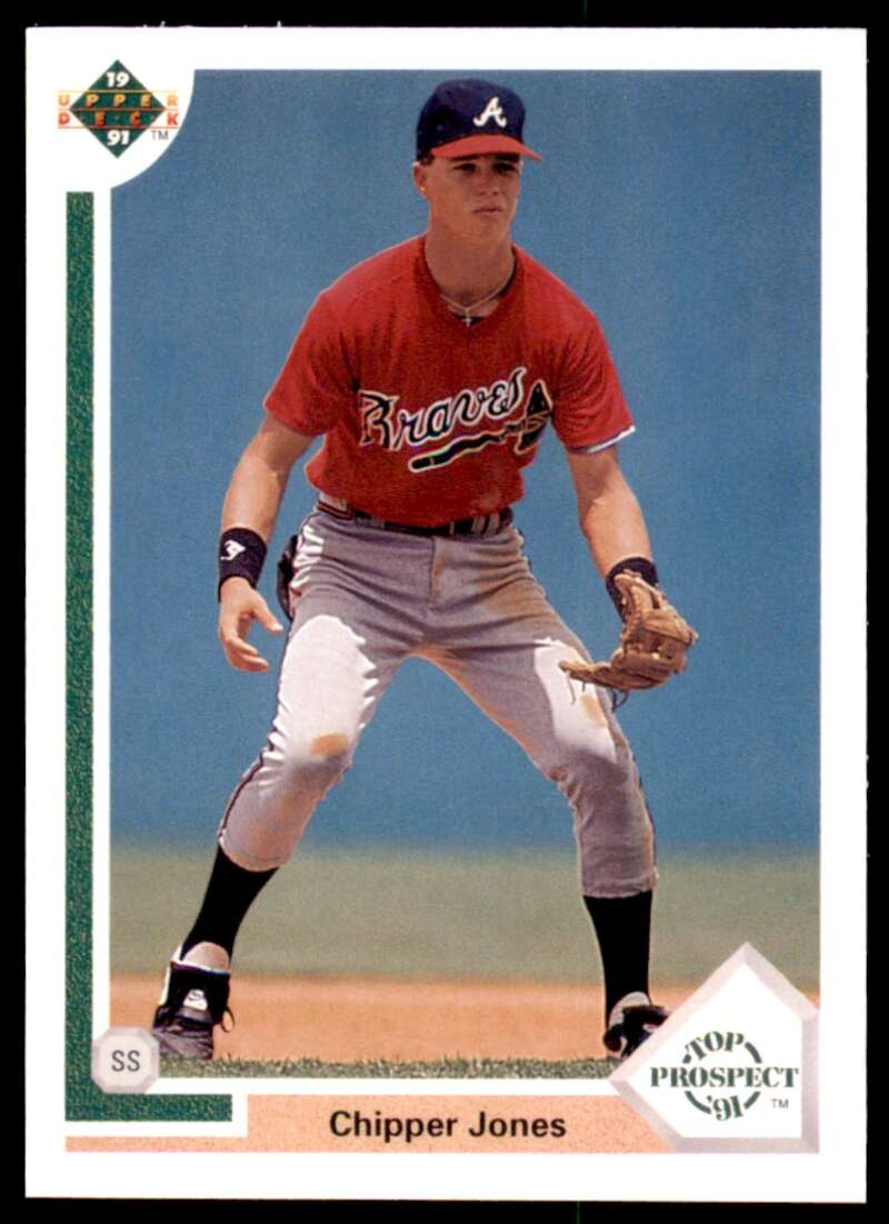 Chipper Jones Rookie Card 1991 Upper Deck #55 Image 1