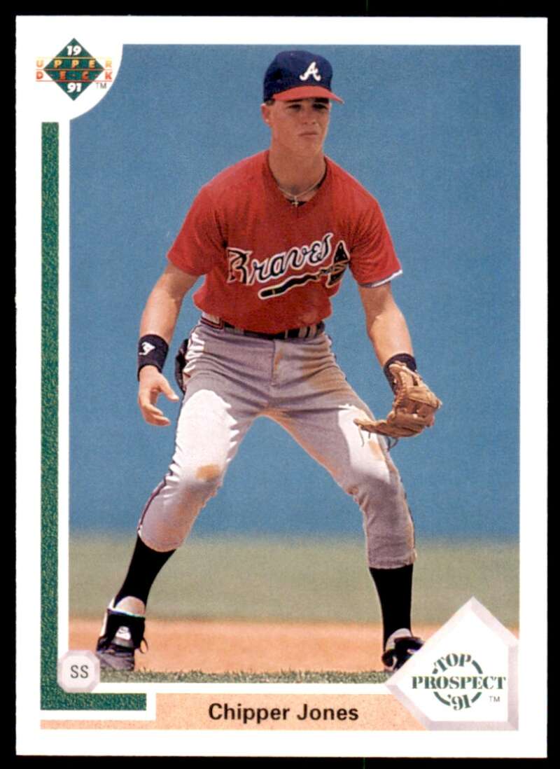 Chipper Jones Rookie Card 1991 Upper Deck #55 Image 1