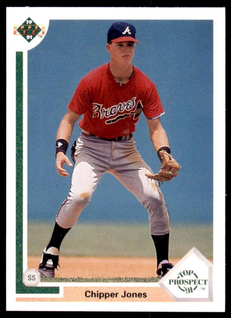 Chipper Jones Rookie Card 1991 Upper Deck #55 Image 1