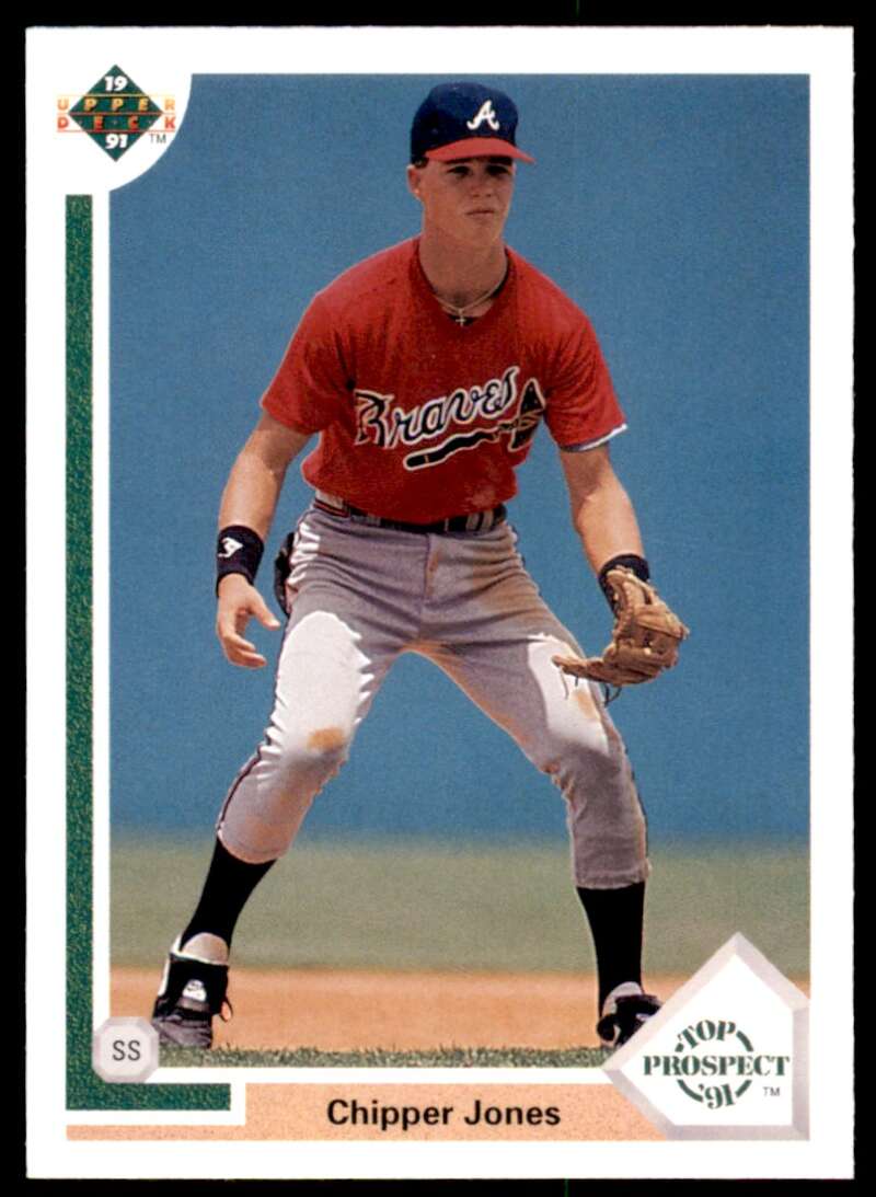 Chipper Jones Rookie Card 1991 Upper Deck #55 Image 1