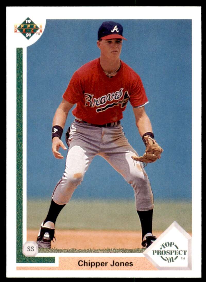 Chipper Jones Rookie Card 1991 Upper Deck #55 Image 1