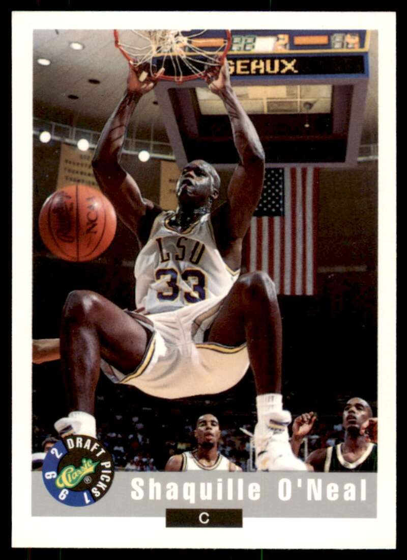 Shaquille O'neal Rookie Card 1992 Classic #1 Image 1