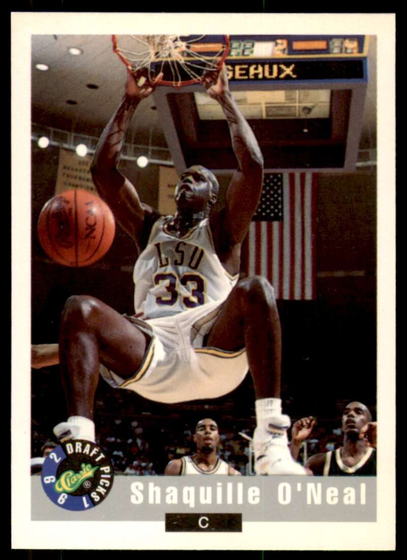 Shaquille O'neal Rookie Card 1992 Classic #1 Image 1