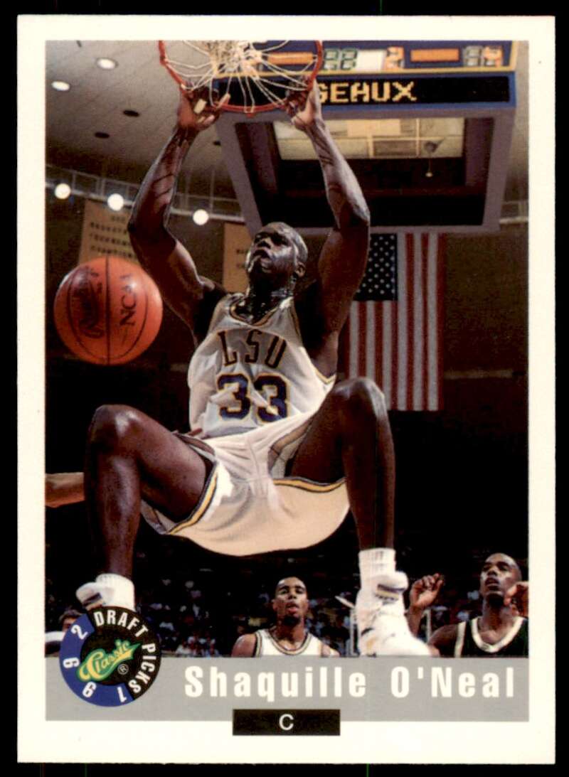 Shaquille O'neal Rookie Card 1992 Classic #1 Image 1