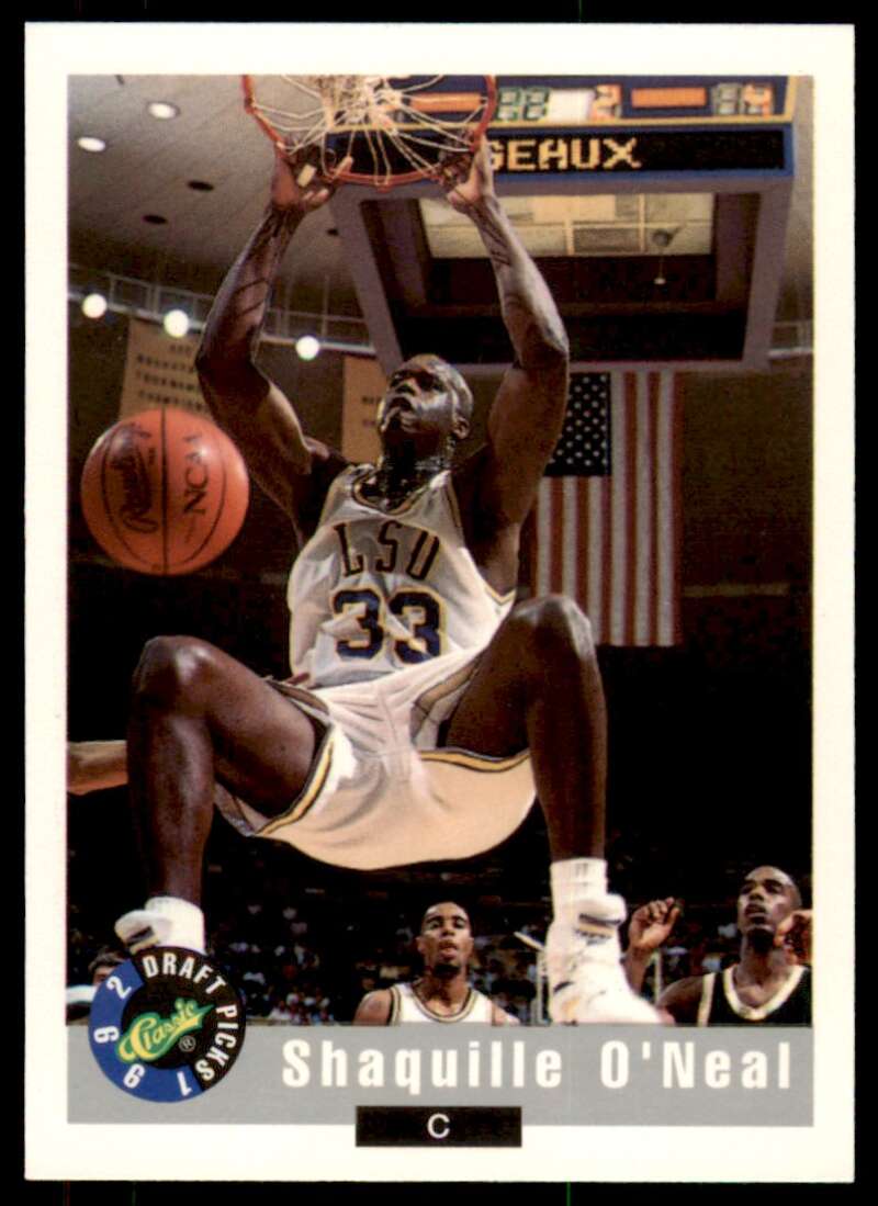 Shaquille O'neal Rookie Card 1992 Classic #1 Image 1