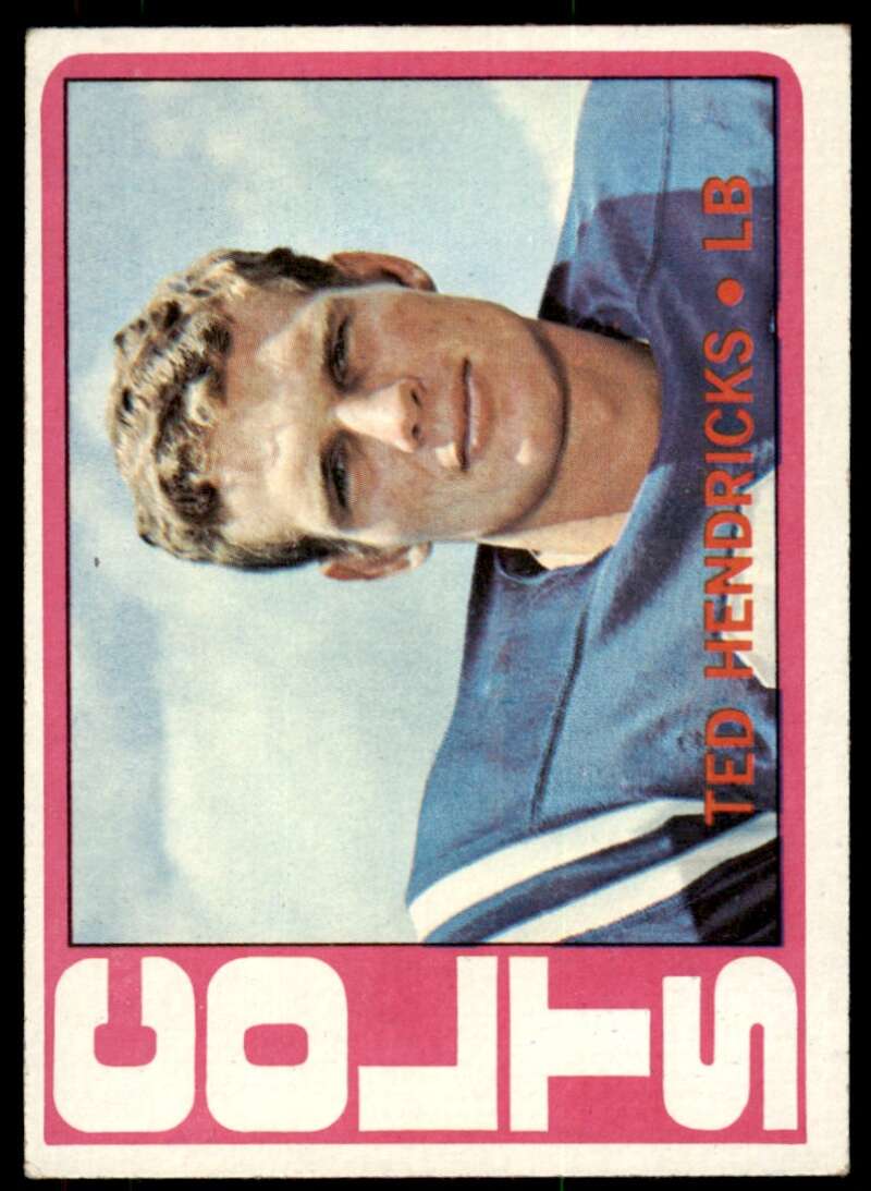 Ted Hendricks Rookie Card 1972 Topps #93 Image 1