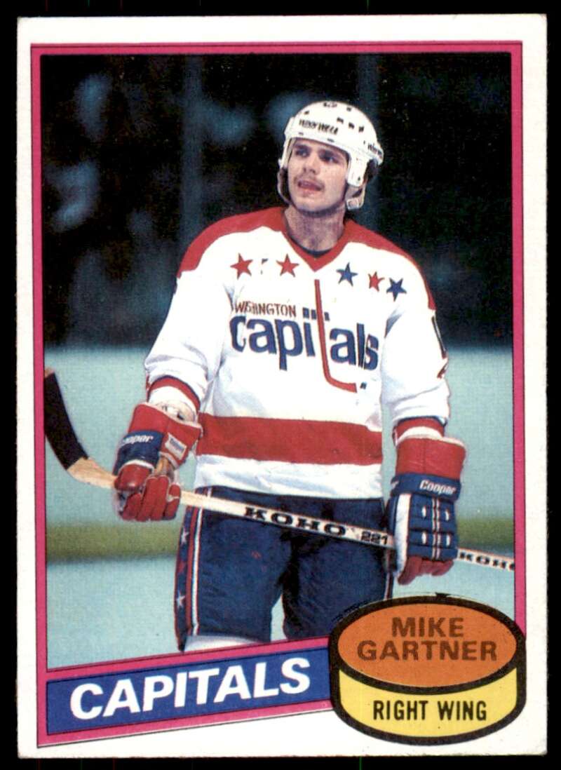 Mike Gartner Rookie Card 1980-81 Topps #195 Image 1