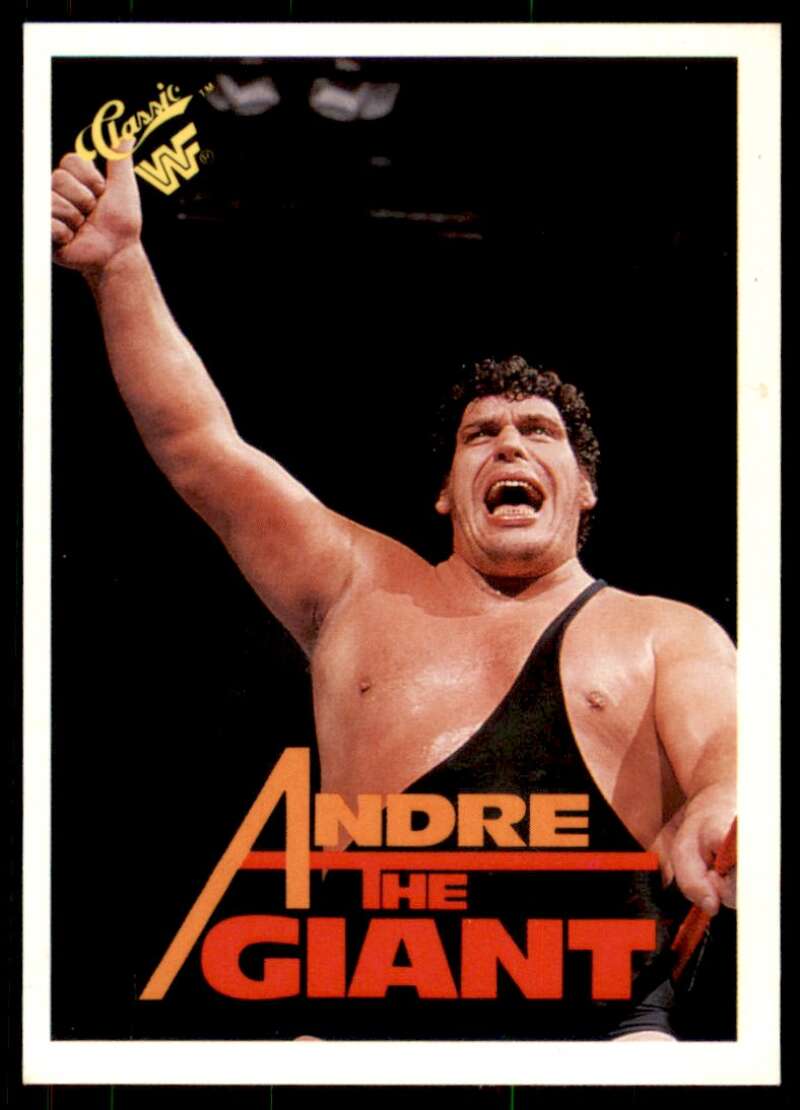 Andre the Giant Card 1990 Classic WWF #10 Image 1