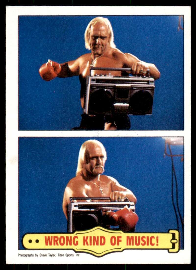 Hulk Hogan Rookie Card 1985 Topps WWF #56 Image 1