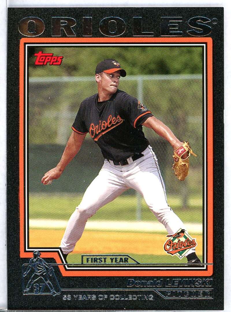 Donald Levinski FY Card 2004 Topps Black #306 Image 1