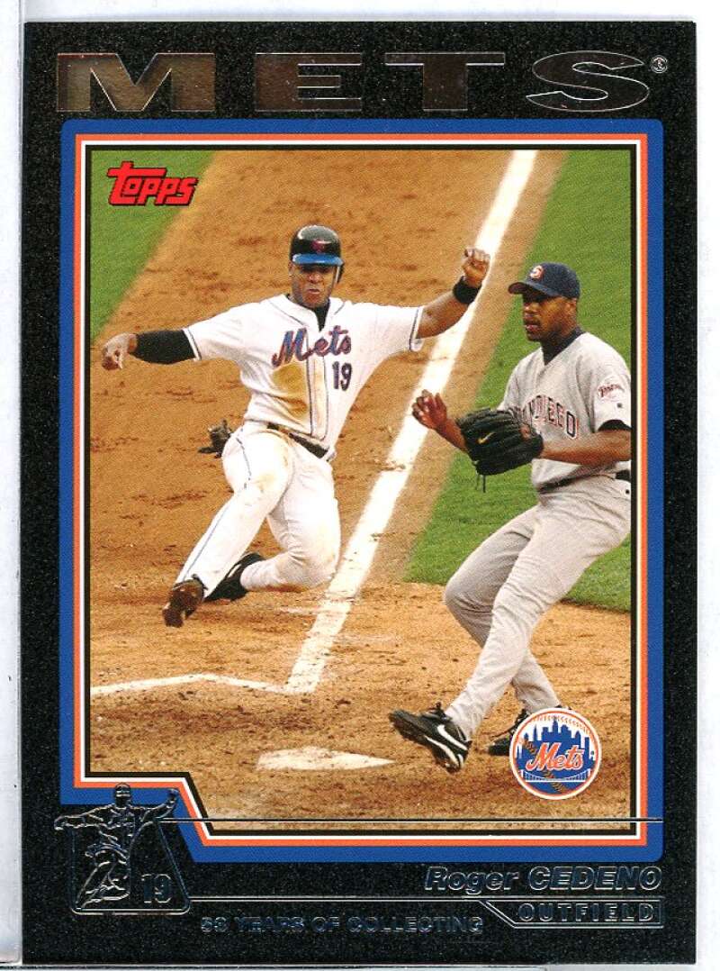 Roger Cedeno Card 2004 Topps Black #490 Image 1