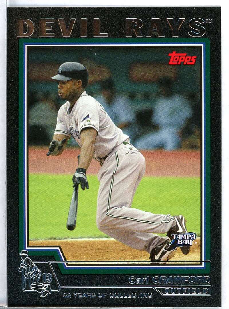 Carl Crawford Card 2004 Topps Black #497 Image 1