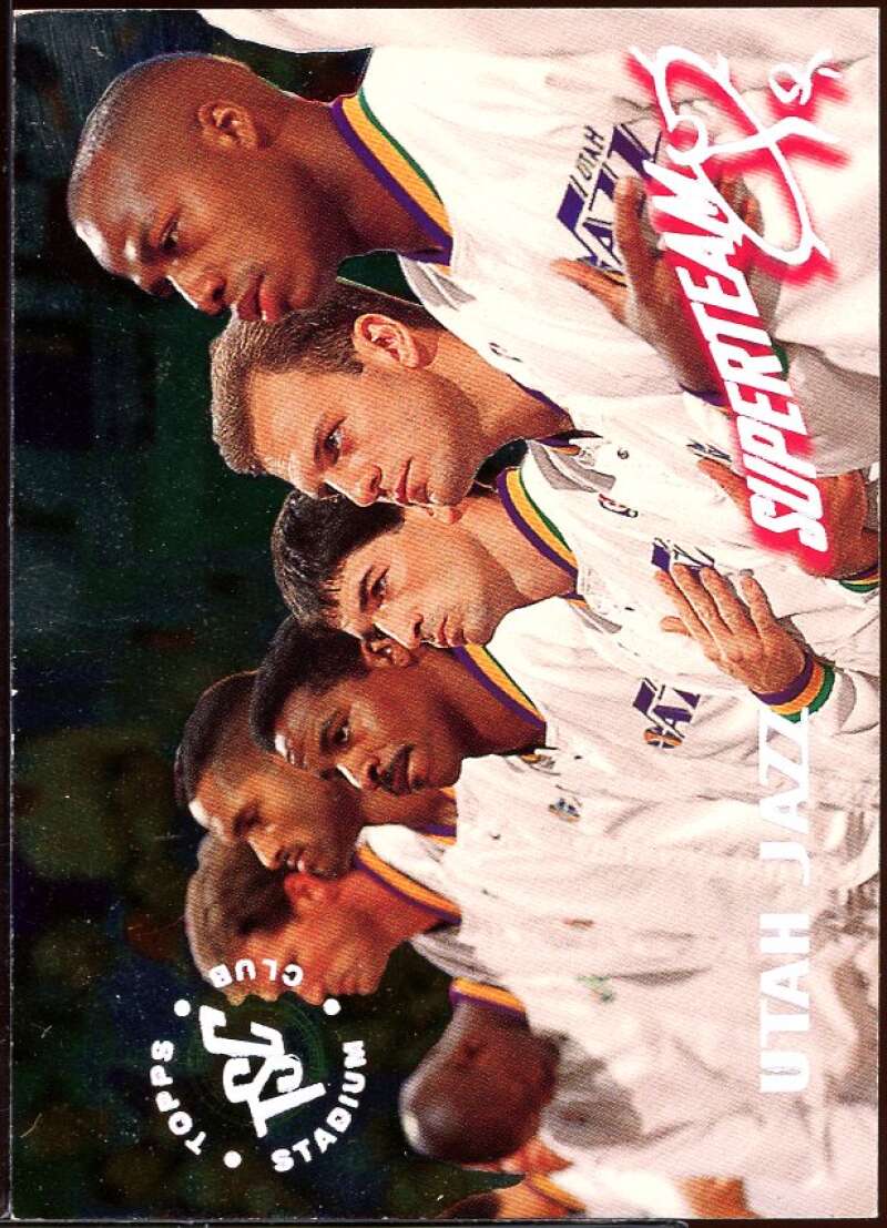 Utah Jazz/John Stockton Card 1994-95 Stadium Club Super Teams #26 Image 1