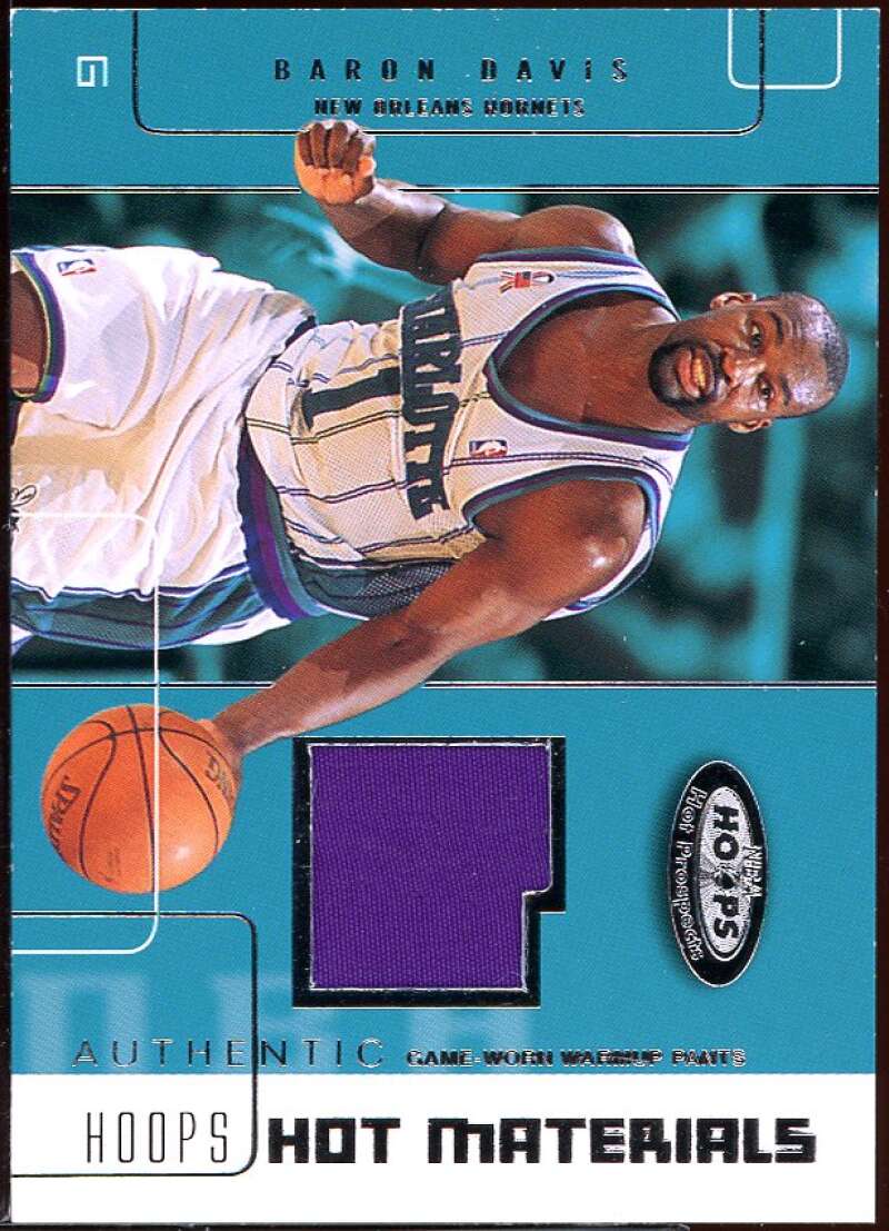 Baron Davis Card 2002-03 Hoops Hot Prospects Materials #HM-BD Image 1